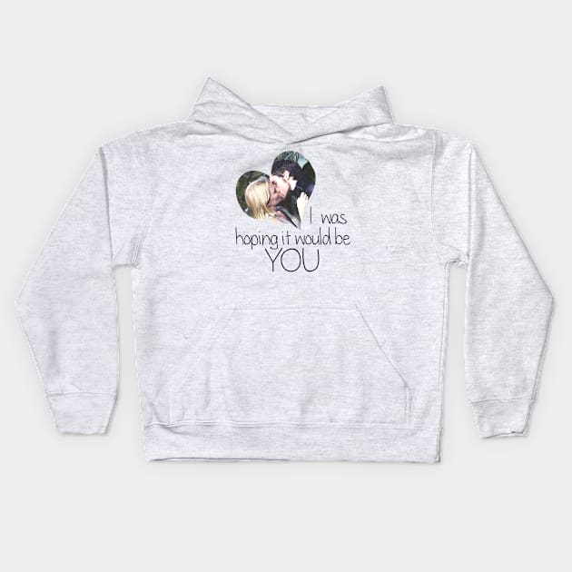 I was hoping it would be you Kids Hoodie by liilliith